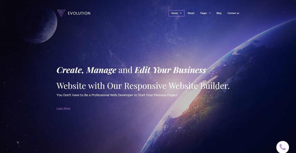 Evolution Business Moto CMS 3 Template